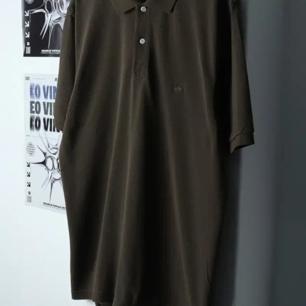 (L-XL) 브룩스브라더스 반팔 카라 티셔츠 카키 한정판-13567