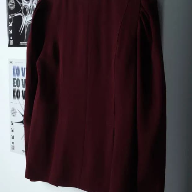 W(M) 브랜드빈티지 긴팔티셔츠 듀엘 버건디 블라우스-13579