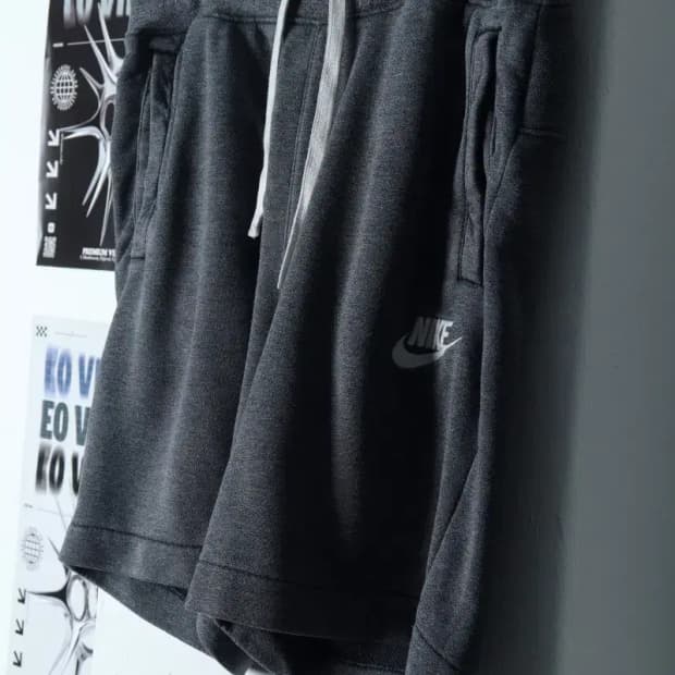 (L) 나이키 반바지 팬츠 밴딩 그레이 올드스쿨-1BA8