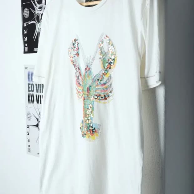 W(2XL) 커스텀멜로우 반팔 티셔츠 빅사이즈 비즈 한정판-13B8A