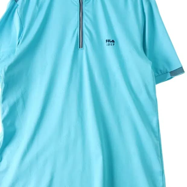 (L-XL) 휠라 반팔 카라 티셔츠 기능성 운동 박시-13C4D