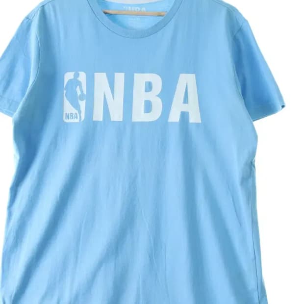 (XL-2XL) NBA 엔비에이 반팔 티셔츠 빅사이즈 하늘색-13C5B