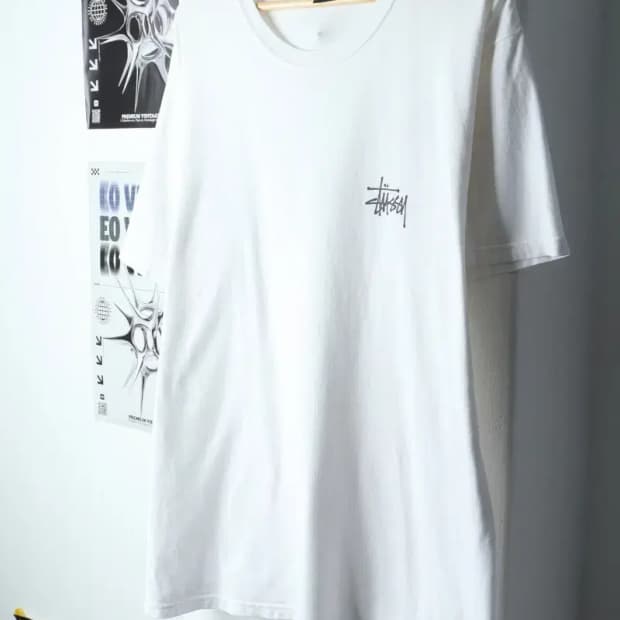 (L-XL) 스투시 반팔 티셔츠 작은오염 베이직-146C3