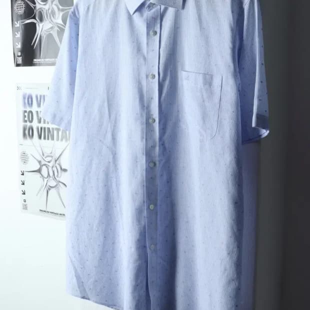 (2XL) 닥스 반팔셔츠 남방 빅사이즈 도트 여름소재-145A6