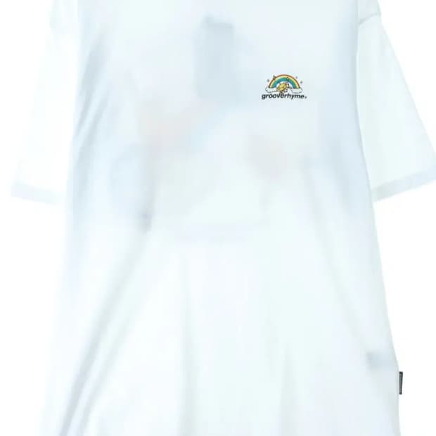(L) 그루브라임 반팔 티셔츠 새상품 화이트 오버핏-14804