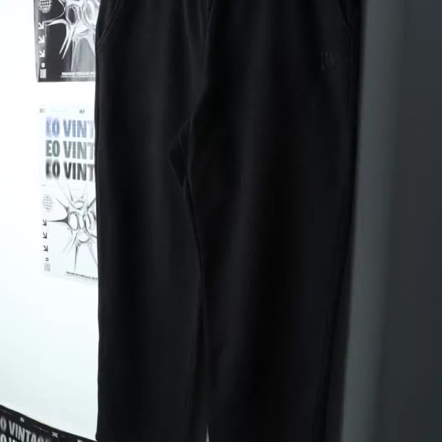 W(XL) NBA 엔비에이 트레이닝복 바지 블랙 밴딩 면-1FD5