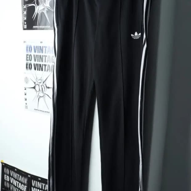 (2XL) 아디다스 트레이닝복 바지 빅사이즈 베켄바우어 블랙-2072