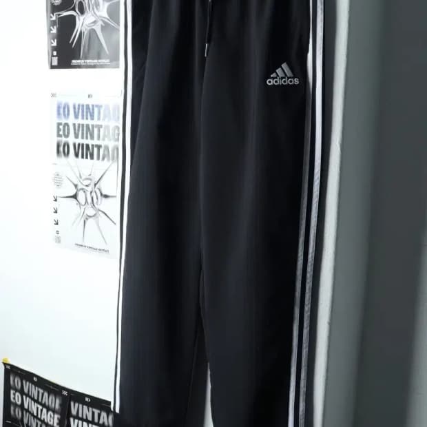 (XL) 아디다스 트레이닝복 바지 블랙 삼선 조거-2080