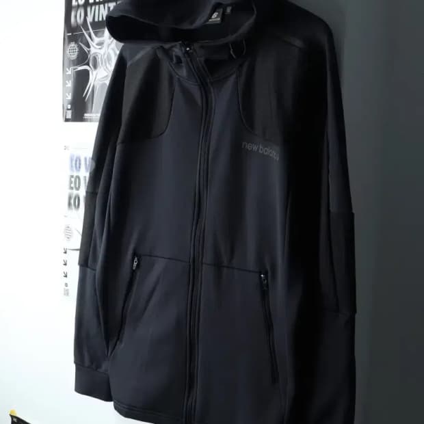 (2XL) 뉴발란스 후드집업 빅사이즈 기능성 그레이-14AEE