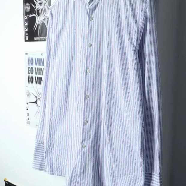 (L-XL) 휴고보스 셔츠 남방 스트라이프 연블루-14BF7