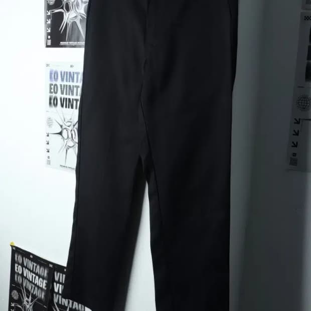 (XL) 디키즈 면바지 팬츠 블랙 치노 와이드핏-20BD