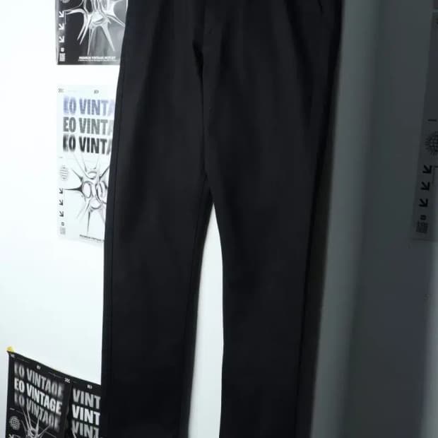 (XL) 브랜드빈티지 슬랙스 경량 바지 블랙-20C5