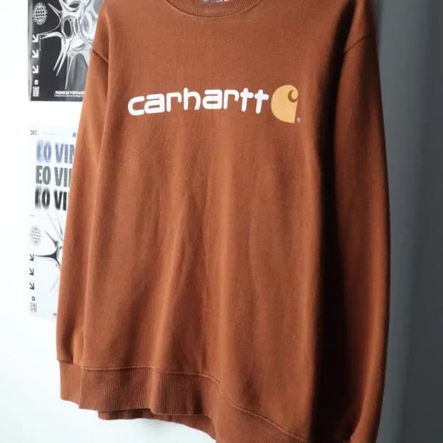 (L-XL) 칼하트 맨투맨 티셔츠 된장 빅로고-150D8