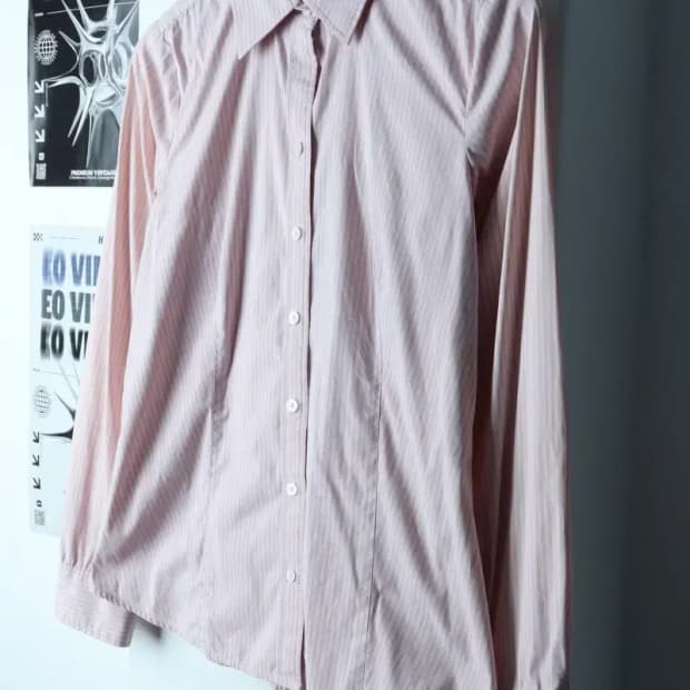 W(M) 브랜드빈티지 셔츠 남방 앤테일러 핑크-1536E
