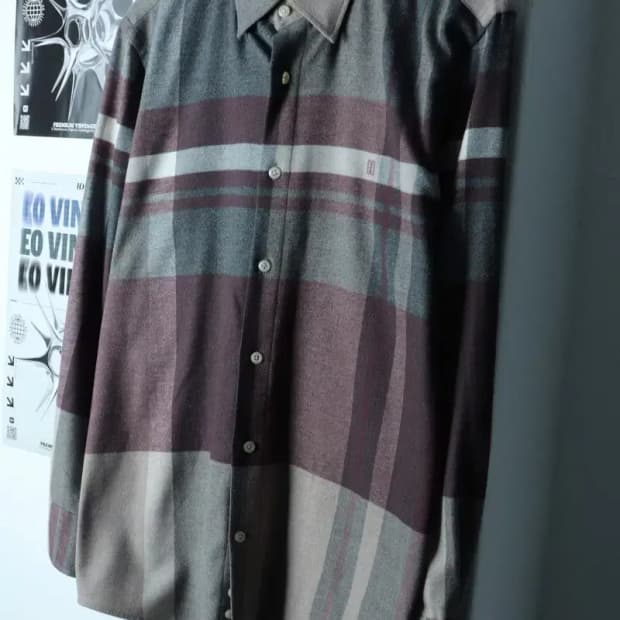 (XL) 닥스 셔츠 남방 체크 고급 플란넬-15389