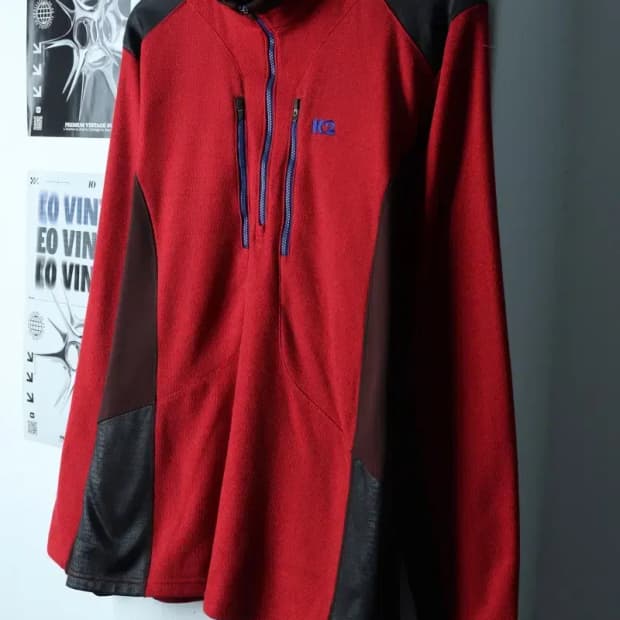 (2XL) K2 케이투 카라 긴팔티셔츠 빅사이즈 반집업 기모-153C0