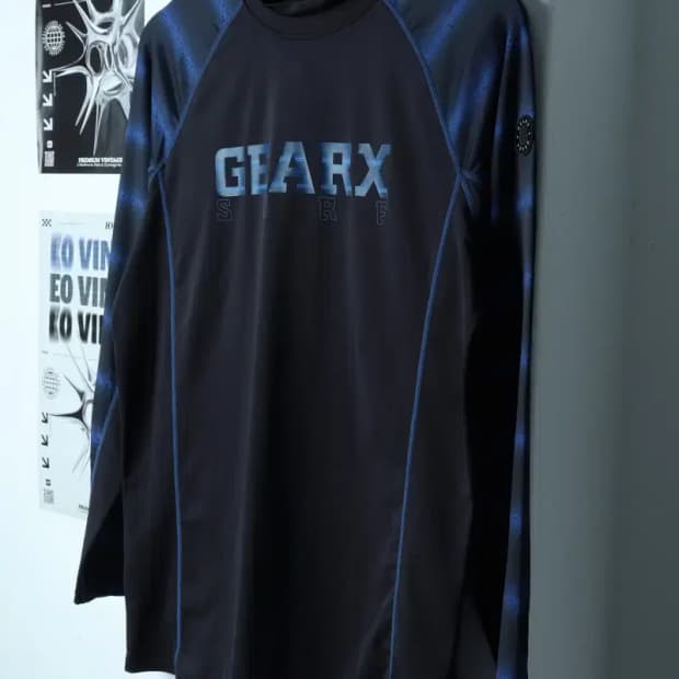 (XL) 브랜드빈티지 긴팔티셔츠 기어엑스 기능성 블랙-153DC