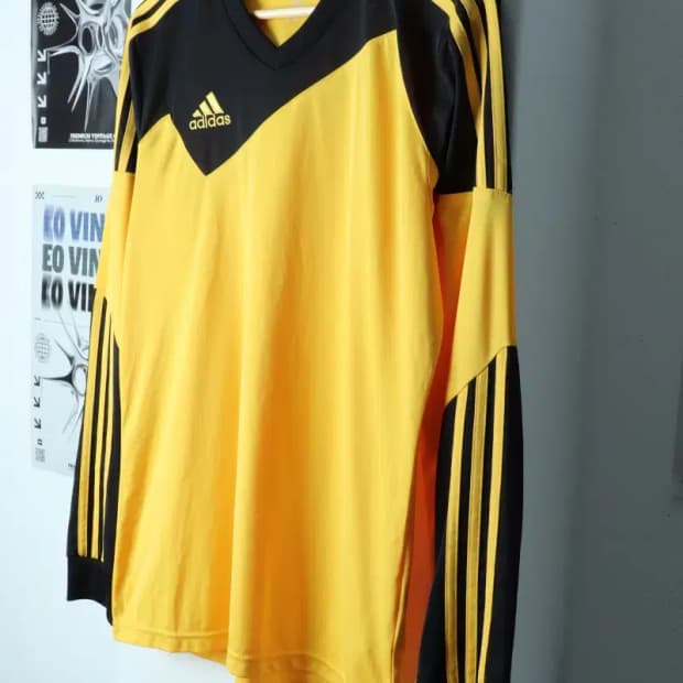 (XL-2XL) 아디다스 긴팔티셔츠 축구 기능성 노랑-153DE