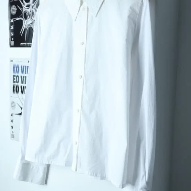 W(L-XL) 코스 셔츠 남방 사용감 화이트-15405