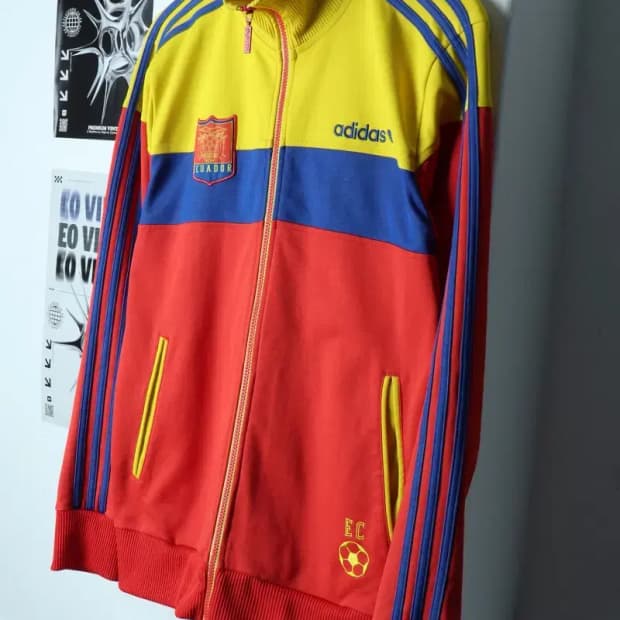 (L-XL) 아디다스 집업져지 트랙탑 에콰도르 국대 한정판-15479