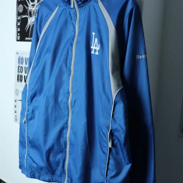 (L-2XL) 리복 집업 바람막이 점퍼자켓 빅사이즈 다저스-1547E