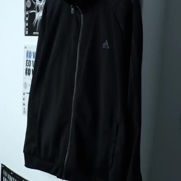 (2XL-3XL) 아디다스 집업져지 트랙탑 빅사이즈 삼선 블랙-154ED