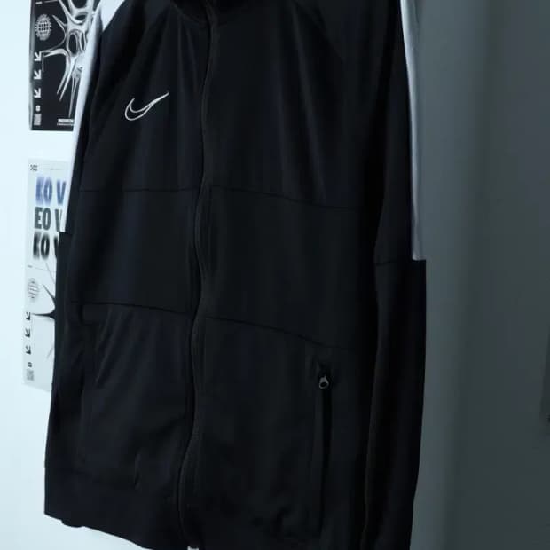 (L-XL) 나이키 집업져지 트랙탑 기능성 범고래 블랙-154FC