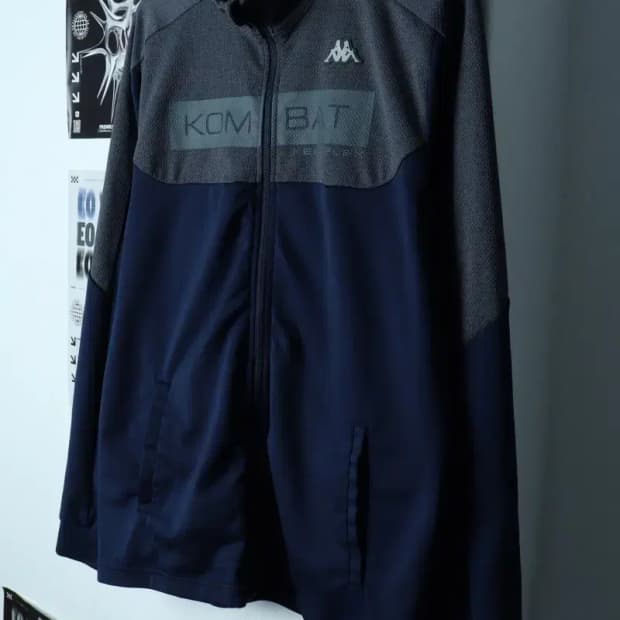 (2XL-3XL) 카파 집업져지 트랙탑 빅사이즈 컴뱃 네이비-154FD