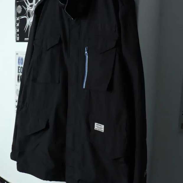 (XL) 커버낫 집업 바람막이 점퍼자켓 테크웨어 블랙-15510