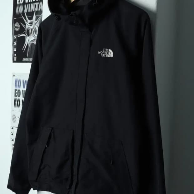 W(XL) 노스페이스 집업 바람막이 점퍼자켓 고프코어 블랙-15511