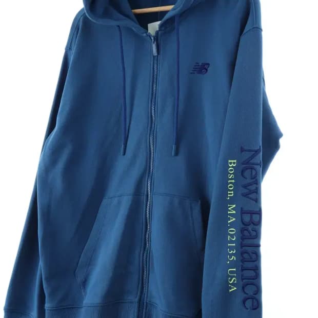 (XL-2XL) 뉴발란스 후드집업 빅사이즈 블루-15570