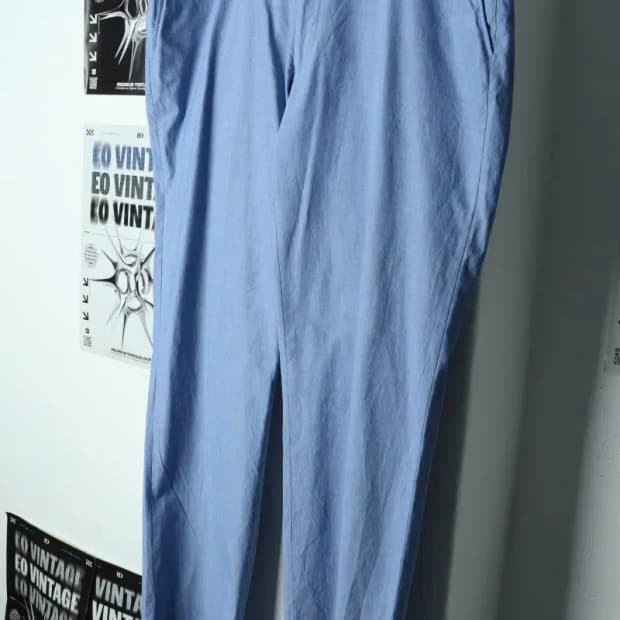(3XL) 타미힐피거 면바지 팬츠 빅사이즈 연블루-2195