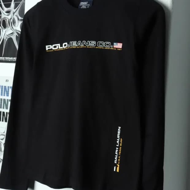 (S) 폴로 랄프로렌 긴팔티셔츠 새상품 아동 올드스쿨-15649