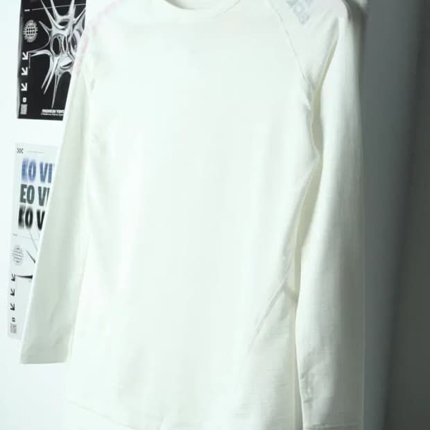 W(M) 아디다스 긴팔티셔츠 작은오염 기능성 화이트-1564E