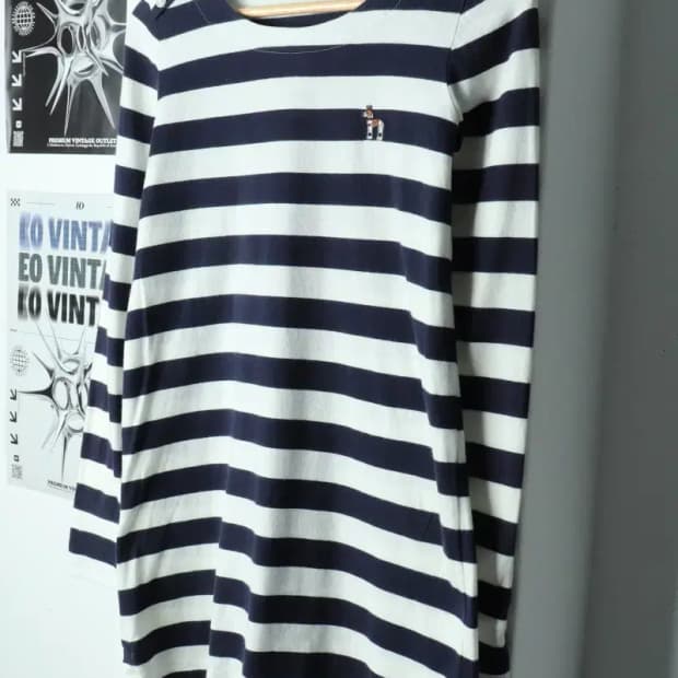 W(L) 헤지스 긴팔티셔츠 스트라이프 컬러믹스 롱-15650