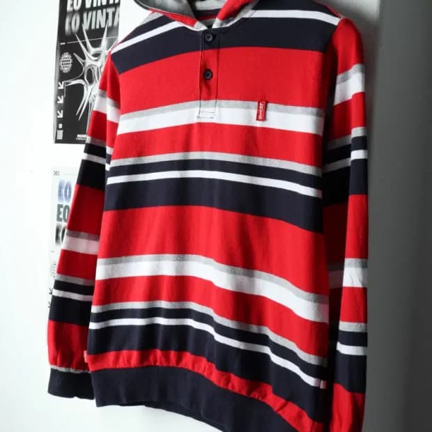 (F) 리바이스 후드티셔츠 아동 키즈 스트라이프-156F8