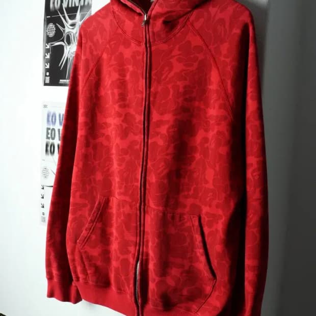 (M) 베이프 후드집업 년대 카모 적계 한정판 희귀 매물-156FF