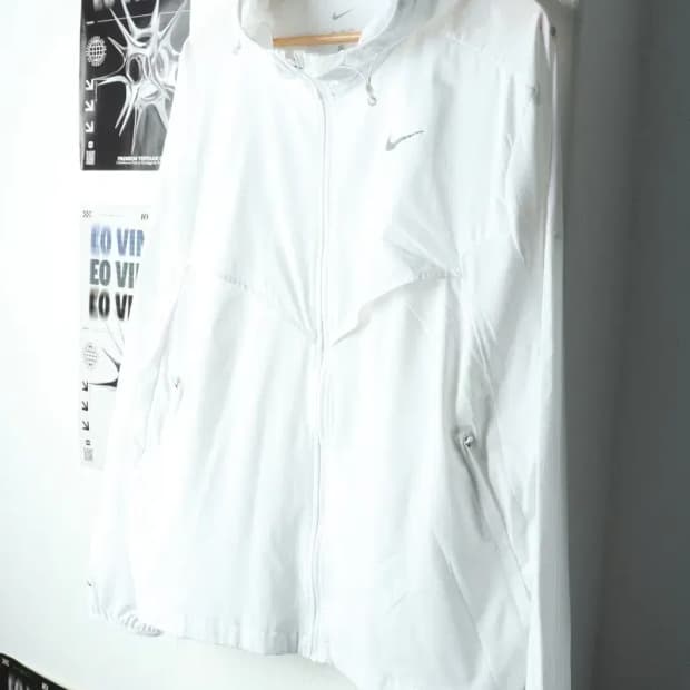 (2XL) 나이키 집업 바람막이 점퍼자켓 빅사이즈 런닝 화이트-15702