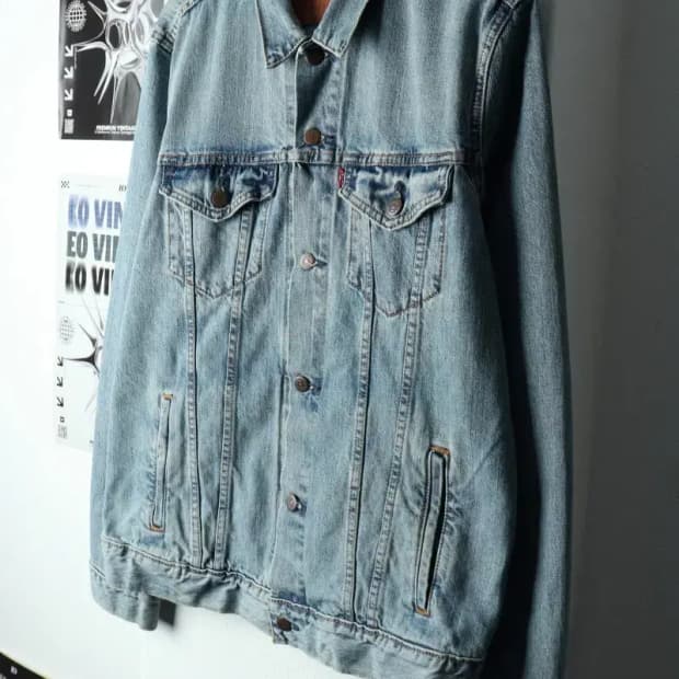(L-XL) 리바이스 집업 바람막이 점퍼자켓 데님 트러커 세대-15709