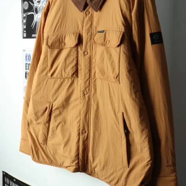 (L) 컬럼비아 집업 바람막이 점퍼자켓 누빔 브라운 아메카지-1571C