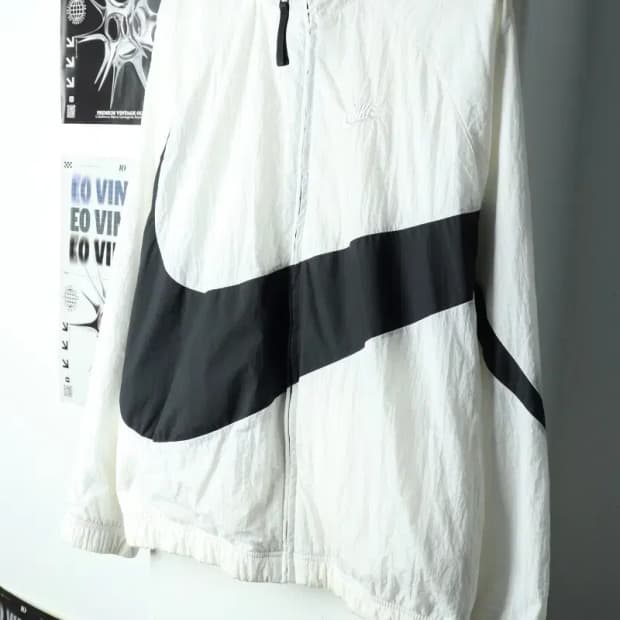 (XL) 나이키 집업 바람막이 점퍼자켓 빅스우시 우븐 화이트-157D2