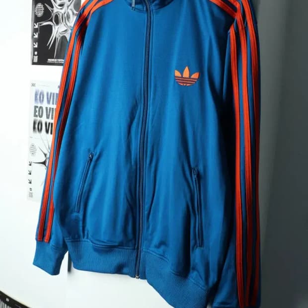 (XL-2XL) 아디다스 집업져지 트랙탑 구파버 블루 한정판-157D4