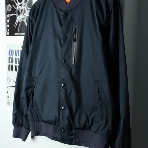 (M) 나이키 집업 바람막이 점퍼자켓 리버시블 봄버-157E7