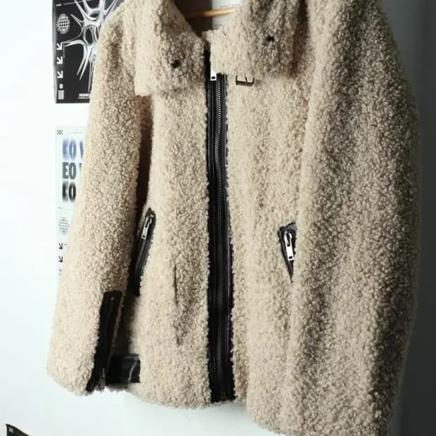 W(M-L) 브랜드빈티지 집업 바람막이 점퍼자켓 자라 양털-157EC