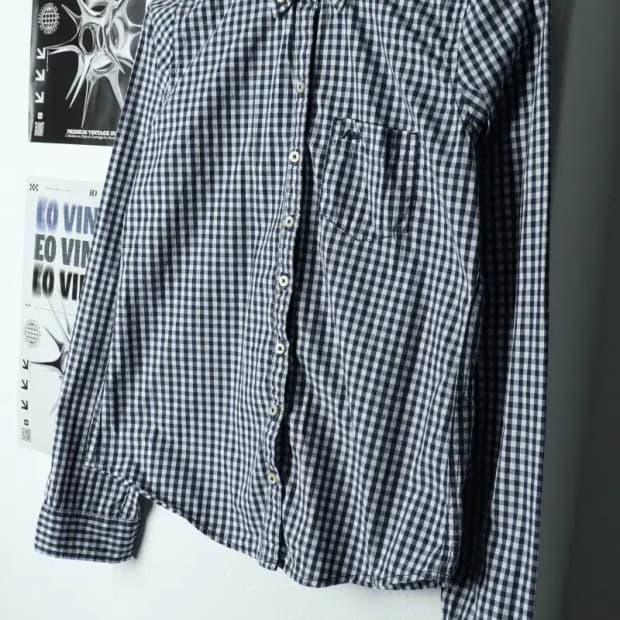 W(S) 아베크롬비 셔츠 남방 체크 블루-15809