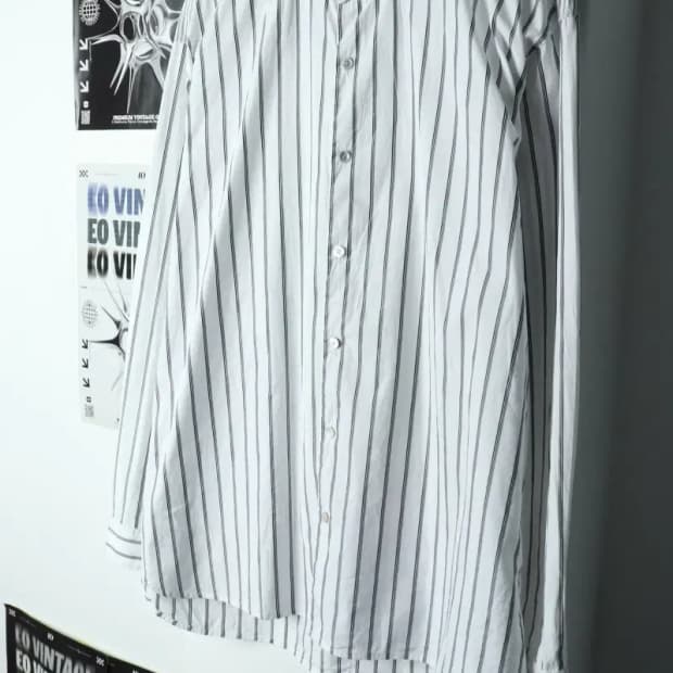 (L) DKNY 디케이앤와이 도나카란 셔츠 남방 스트라이프-1580E