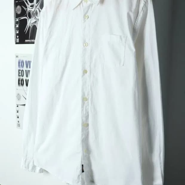 (XL) 디키즈 셔츠 남방 화이트 무지-15814