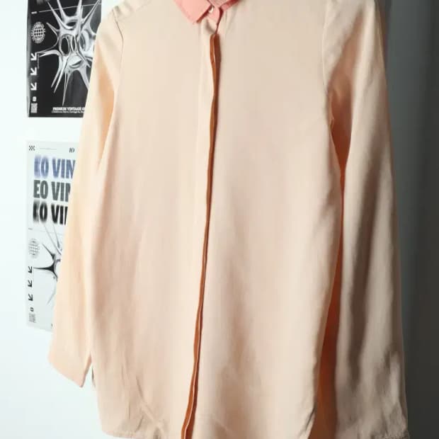 W(S) 마인 셔츠 남방 한섬 블라우스 살구-15818