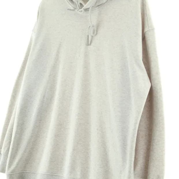 W(M) 코스 후드티셔츠 롱 백멜란지-15858