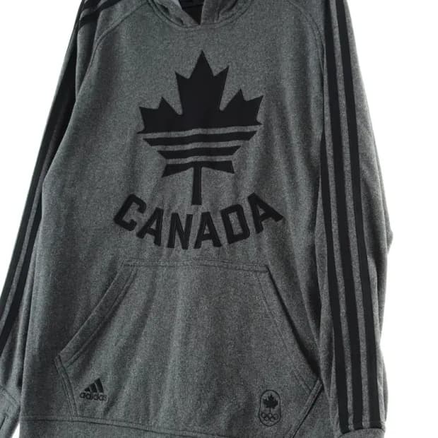 (M-L) 아디다스 후드티셔츠 캐나다 올림픽 한정판 기모-1585E
